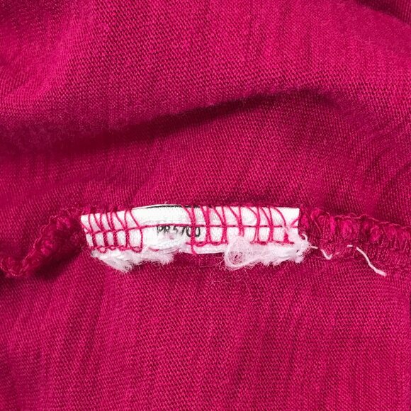 Eddie Bauer Criss Cross 3/4 Sleeve Tunic Tee Women's Plus XXL Pink Casual Knit - Picture 10 of 10